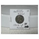 1943 P Silver War Nickel