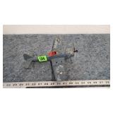Vintage Hubley Folding Wing Metal Plane
