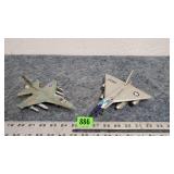 Pair of 2 USAF Fighter Planes