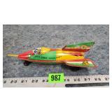 Super Sonik Indian Army Tin Toy Friction Rocket