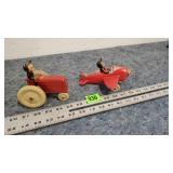 Vintage Mickey's Tractor & Mickey's Air Mail Toys