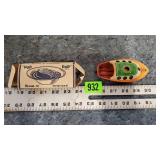 Vintage Pop-Pop Boat Toy with Box
