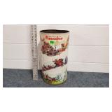 Vintage Metal Walt Disney Pinocchio Trash Can