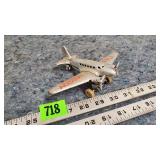 1930s Tin Plate Clockwork TWA DC1 Plane