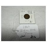 1860 Indian Head Penny (w/Hole)