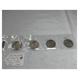 (4) Walking Liberty Half Dollars