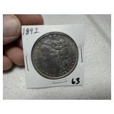 1892 Morgan Dollar