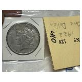1922 Peace Dollar