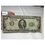 1934 $100 Note Bank of Chicago