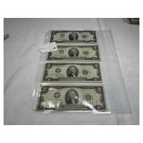 (4) 1976 $2 Federal Reserve Notes
