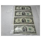 (4) 1976 $2 Federal Reserve Notes