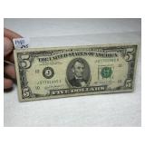 1981 $5 Note Bank of Kansas City