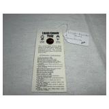 Lincoln-Kennedy Penny w/Coincidences Card