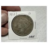 1923 D Peace Dollar