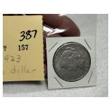 1923 Peace Dollar