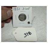 1852 3-Cent Piece