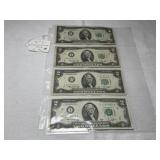 (4) 1976 $2 Federal Reserve Notes