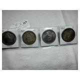 (4) Morgan Dollars