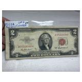 1953 A Red Seal Cut Off Center