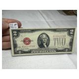 1928 G Red Seal $2