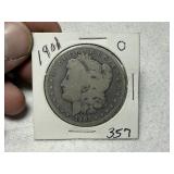 1901 O Morgan Dollar