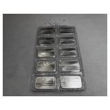 (10) 1 oz. Silver Bars--American Flag Design