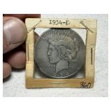 1934 D Peace Dollar