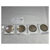(4) Morgan & Peace Dollars