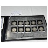 (10) Silver Quarters Different Years 1932-43
