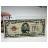 1928F $5 Red Seal