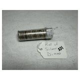 Roll of (50) Silver Dimes