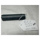 Roll of 1935/36 Buffalo Nickels