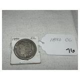 1890 CC Morgan Dollar