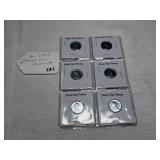 (6) 1943 Steel Pennies