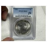 1922 Peace Dollar MS62