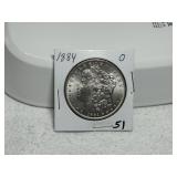 1884 O Morgan Dollar