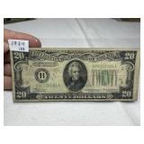 1934 $20 Note Bank of New York
