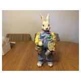 Easter Bunny Statue with Paints, Eggs