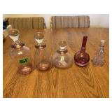 Vintage Perfume Bottles with Stoppers
