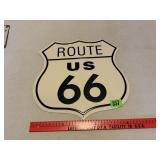 White US Route 66 Sign