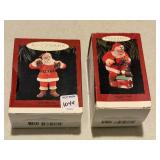 2 Santa Keepsake Ornaments