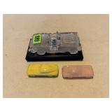 Vintage Crystal Model Car on Base & 2 Other Cars