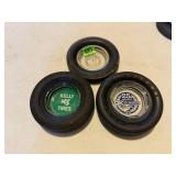 Lot of 3 Advertising Ash Trays