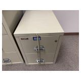 Fire King 2 Drawer Filing Cabinet