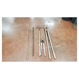 Post Hole Digger, Rake, Snipper, Rods