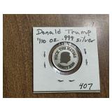 Donald Trump 1/10 Oz. Silver Round