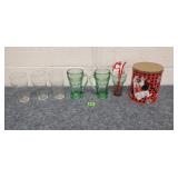 Coca-Cola Glasses & Tin