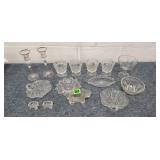 Asstd. Crystal & Other Vintage Glassware
