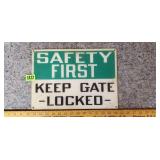 Safety First Sign
