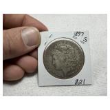 1897 S Morgan Dollar